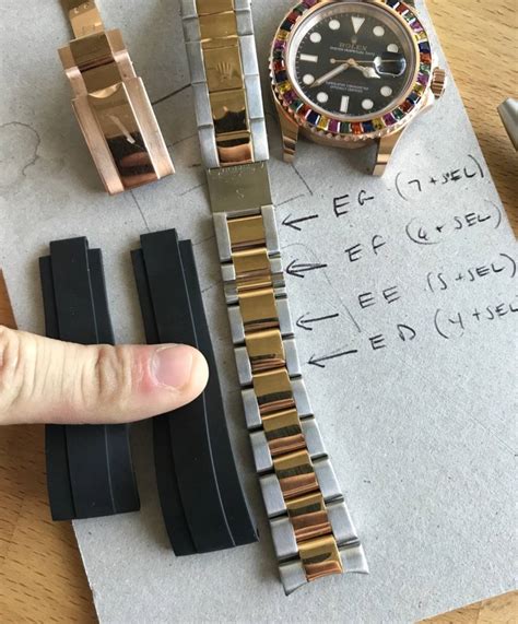 rolex oysterflex sizes|oysterflex size chart.